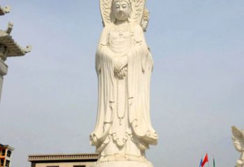 天津中领雕塑：观音三面佛像雕塑