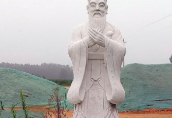 天津中领雕塑：精致雕刻的少海公园孔子雕像