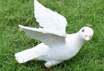 天津象征和平的少女和平鸽雕塑