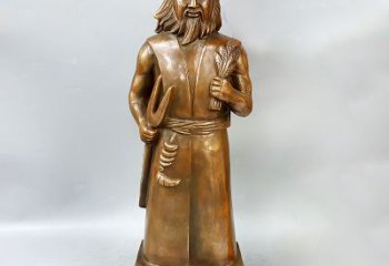 天津尊贵的神农大帝铜雕塑