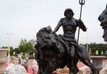天津狮子座铜雕：狮子雕塑把你的星座进行升华