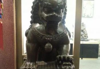天津中领雕塑的铜质静谧雄狮雕塑是一件优雅而充…