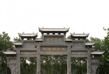 天津专业定制湿地公园石雕牌楼