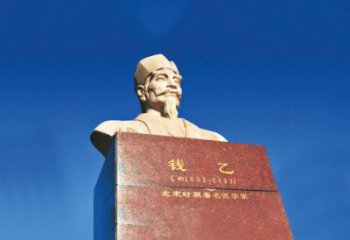 天津中领雕塑荣耀出品：十大名医之儿科之圣头像雕塑