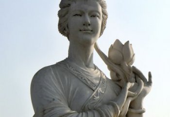 天津汉白玉荷花雕塑，精致美丽无双！