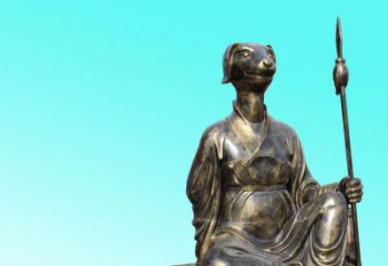 天津精美十二生肖坐式铜雕