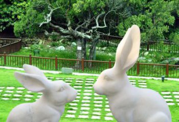 天津中领雕塑定制独特的兔子雕塑