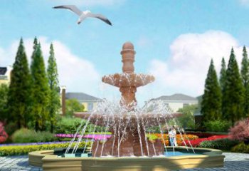 天津石雕流水招财喷泉雕塑，让你迎接财运来临