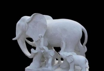 天津中领雕塑：定制真实写实的大象雕塑
