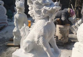天津正宗古典麒麟神兽招财动物雕塑