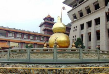 天津铜雕葫芦公园景观雕塑