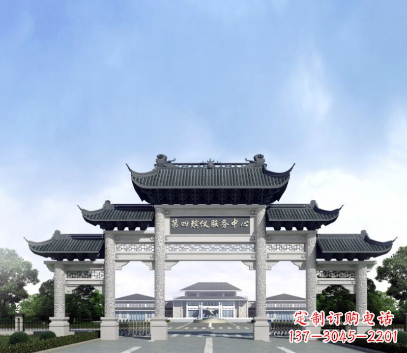 天津五门景观石牌坊