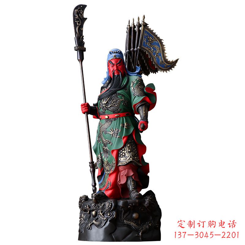 天津武财神关二爷雕塑