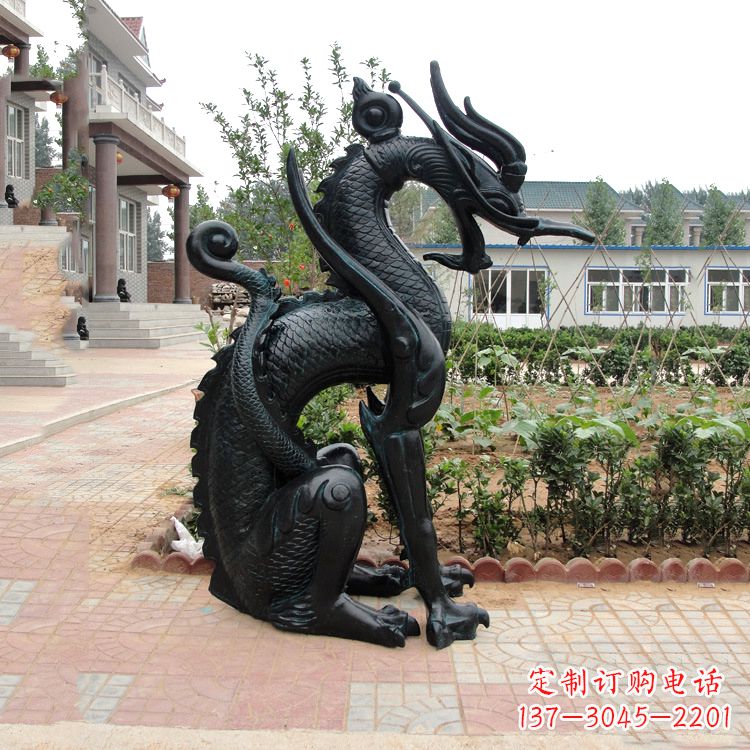 天津西方龙动物神兽雕塑