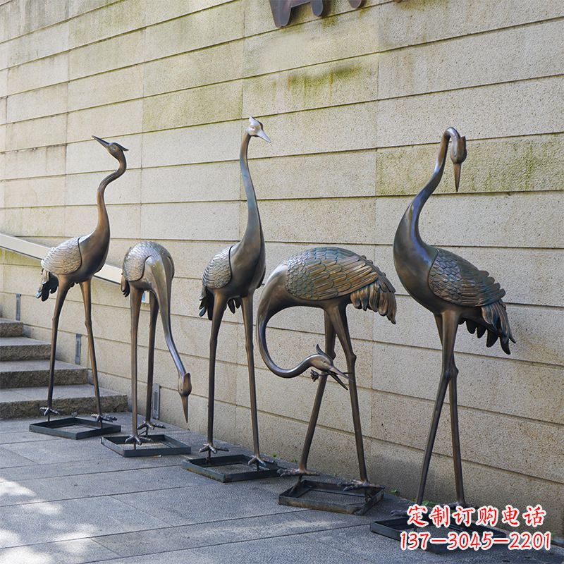 天津仙鹤不锈钢雕塑