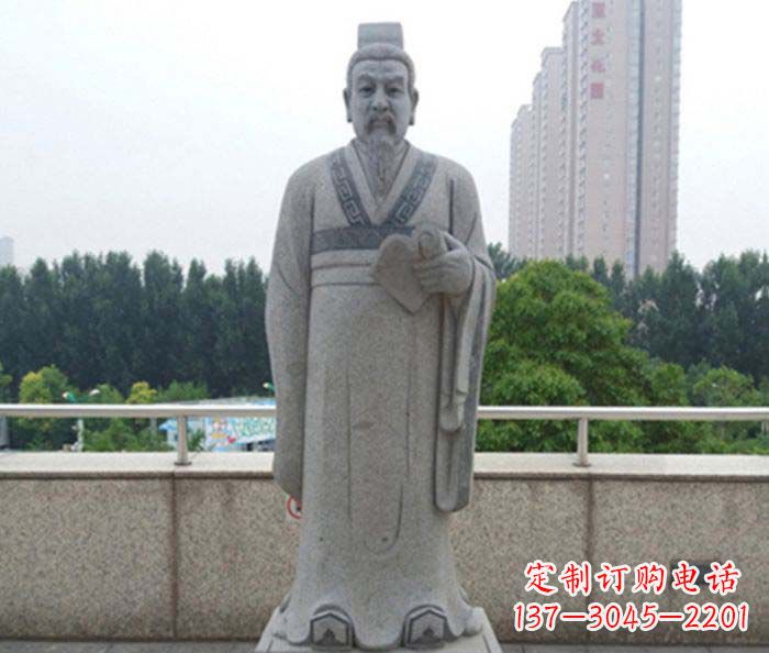 天津先秦法家代表人物商鞅石雕
