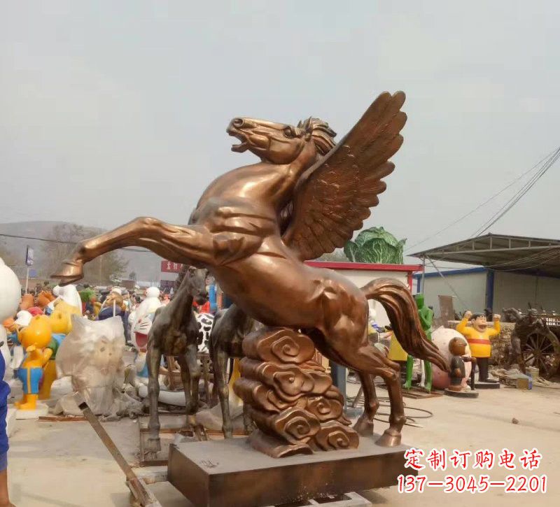天津祥云飞马铜雕