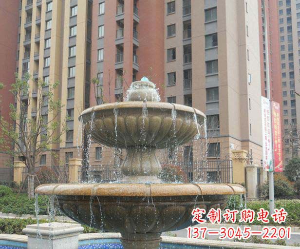 天津小区景观大理石喷泉石雕