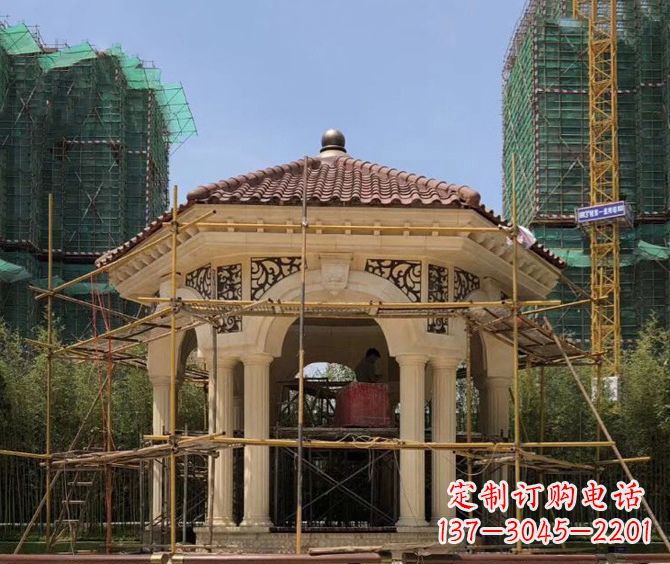 天津小区景观欧式凉亭石雕
