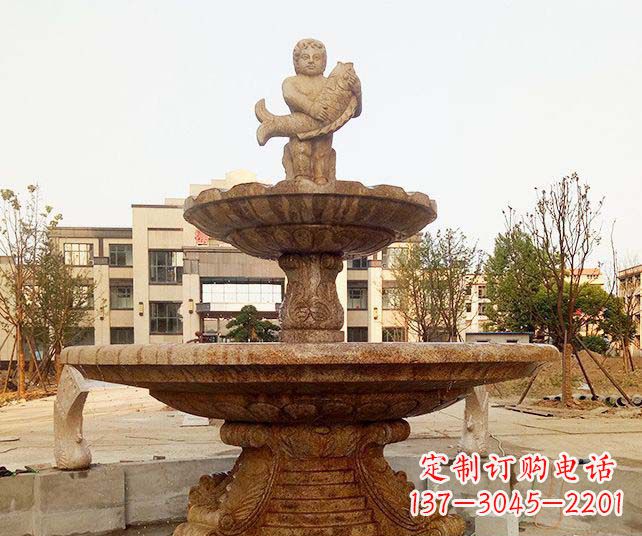 天津小区景观欧式喷泉石雕
