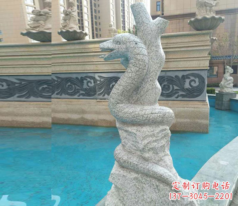 天津小区十二生肖雕塑动物石雕