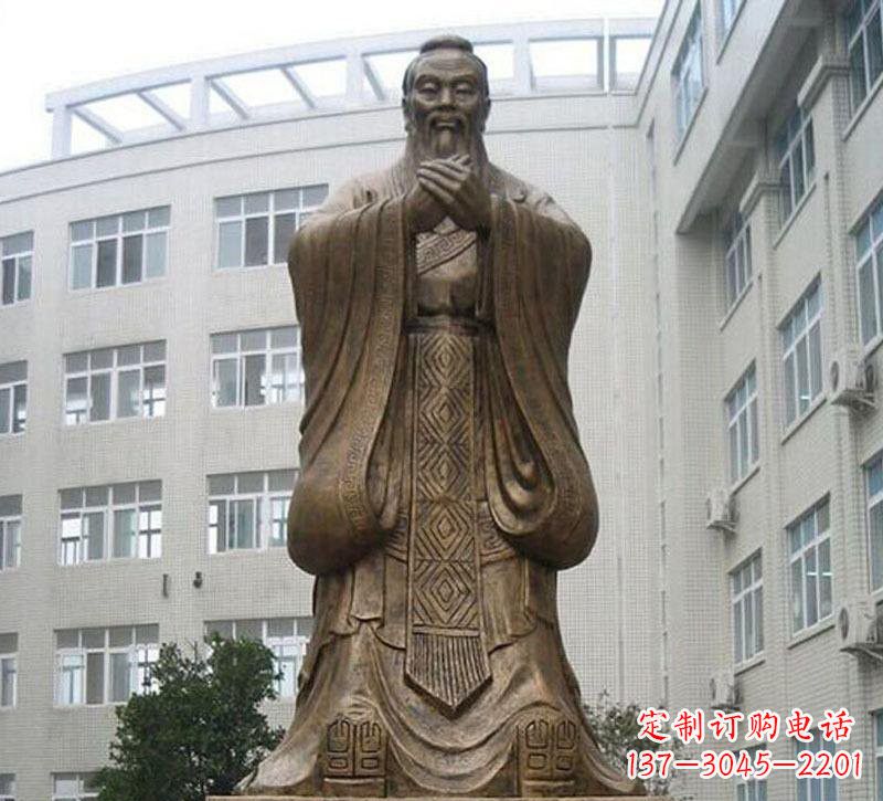 天津校园孔子铜雕222