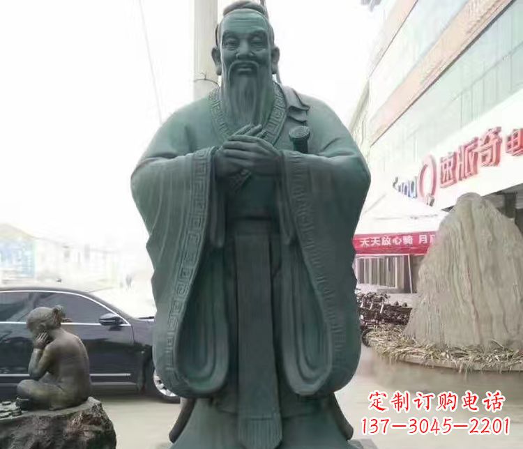 天津校园人物孔子行教像