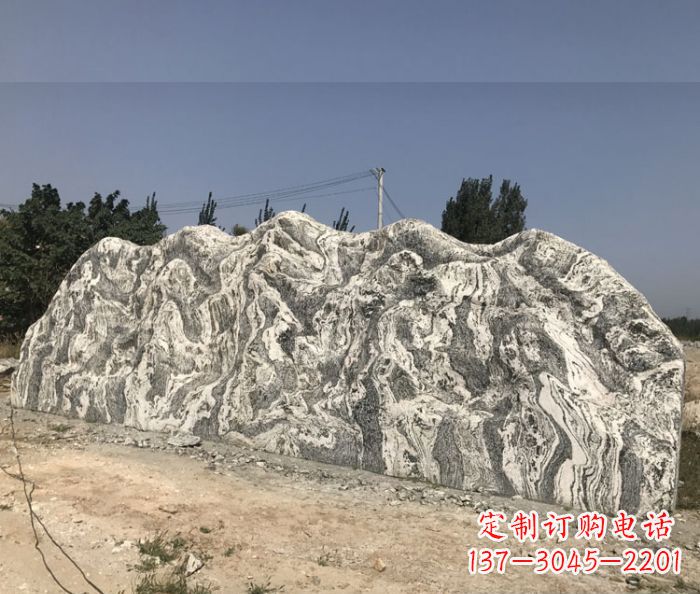 天津雪浪石假山公园景观石雕 (3)