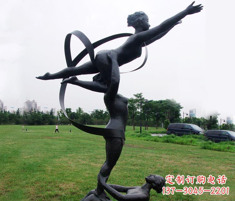天津艺术体操运动员雕塑