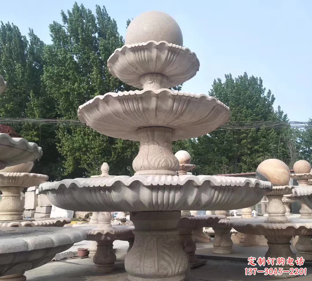天津音乐风水球石雕