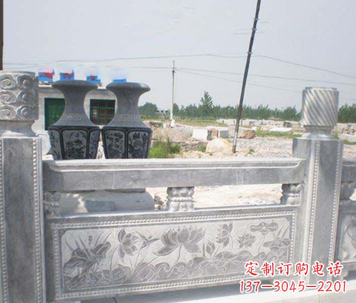 天津园林仿古石栏板景观石雕 (3)