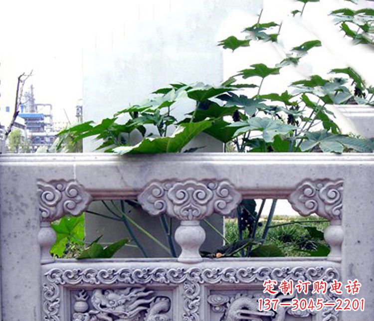 天津园林仿古石栏板景观石雕 (6)