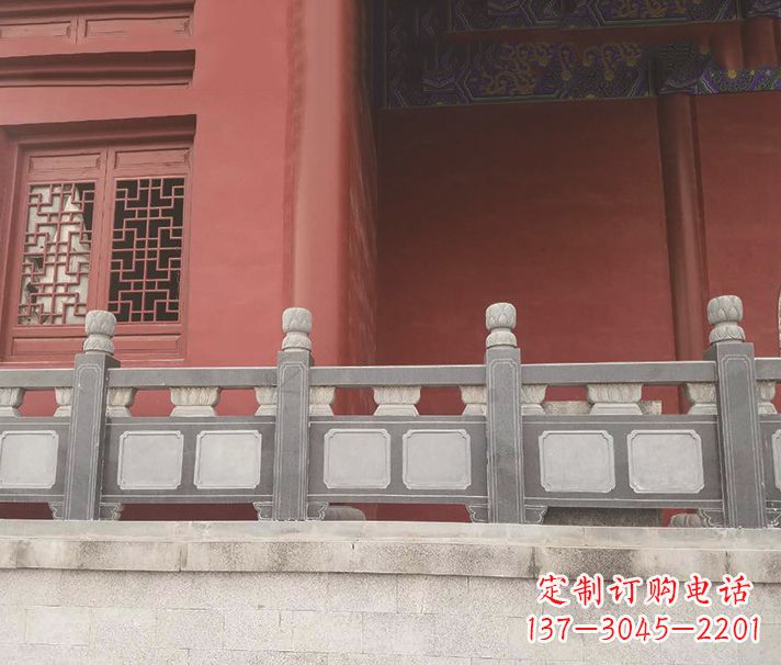 天津园林仿古石栏板景观石雕 (8)