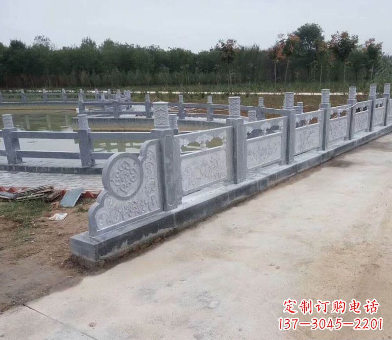 天津园林仿古石栏板景观石雕 (11)