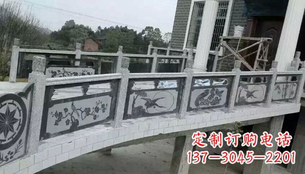 天津园林仿古石栏板景观石雕 (10)