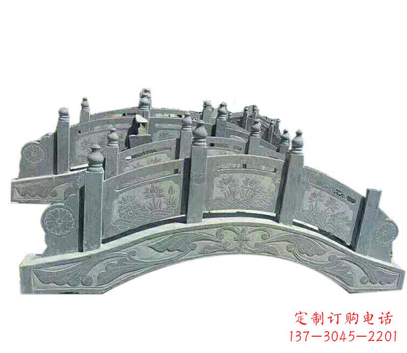 天津园林仿古石栏板景观石雕_2