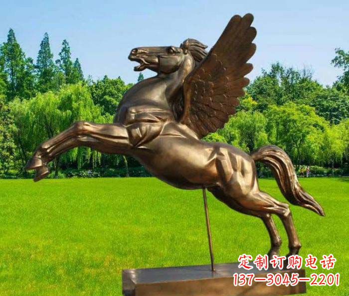 天津园林飞马铜雕