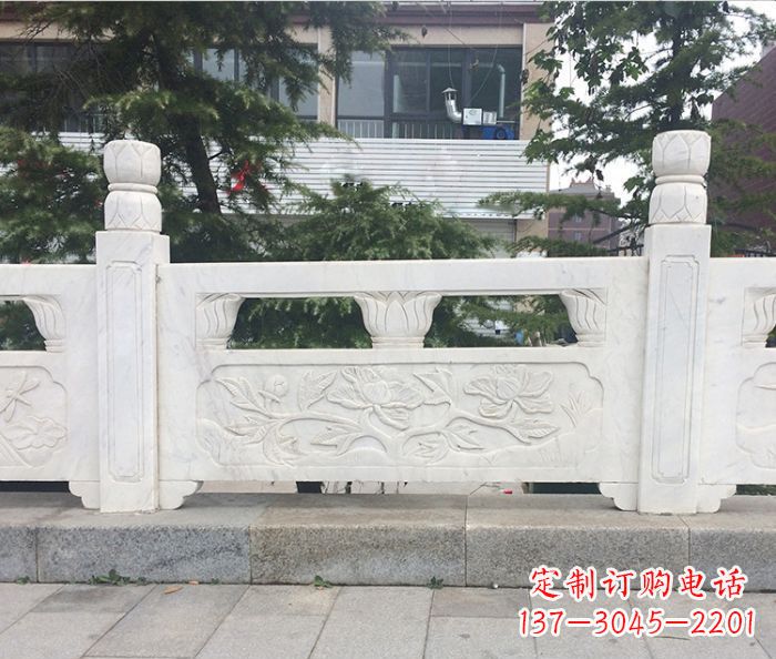 天津园林景观大理石浮雕栏板 (2)