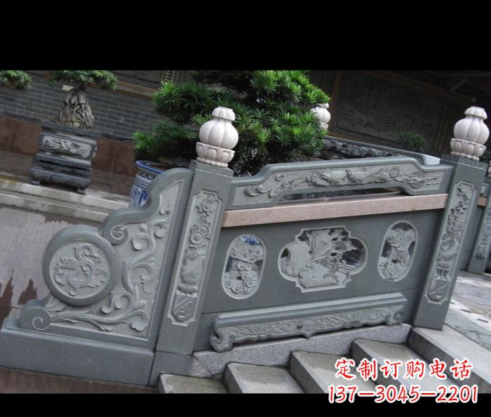 天津园林景观大理石栏板雕塑 (6)