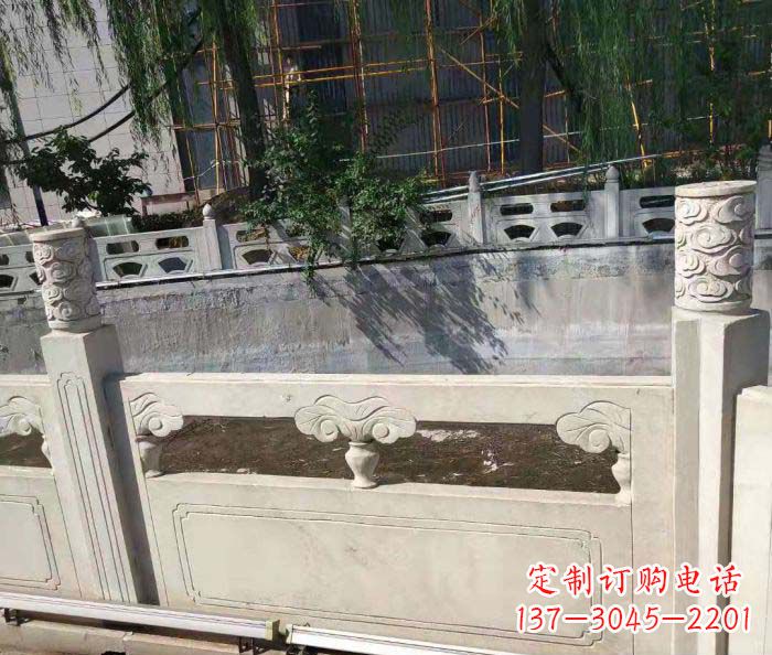天津园林景观大理石栏板石雕 (6)