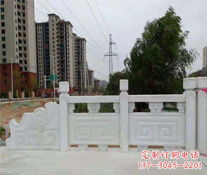 天津园林景观大理石栏板石雕 (5)