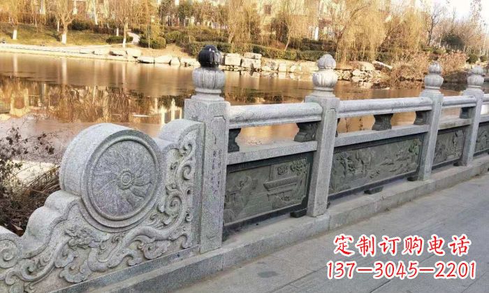 天津园林景观大理石栏板石雕 (10)