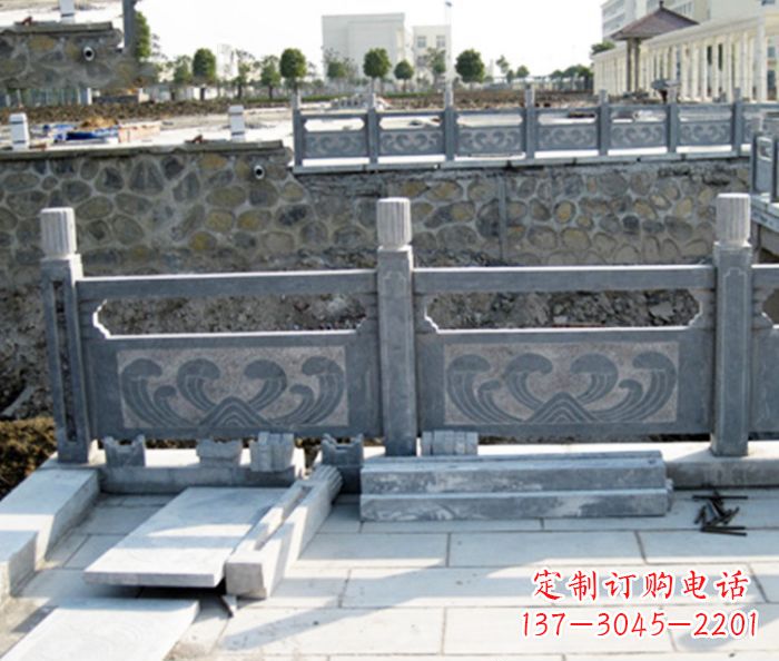 天津园林景观大理石栏板石雕 (11)