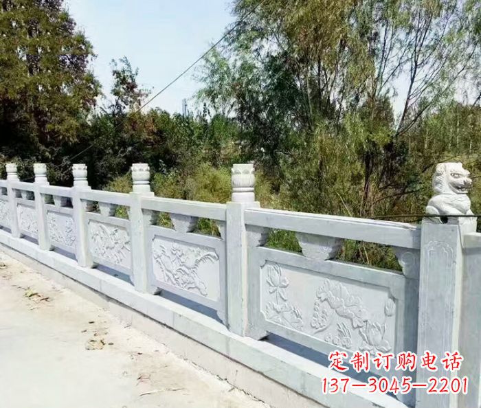 天津园林景观大理石栏板石雕_1