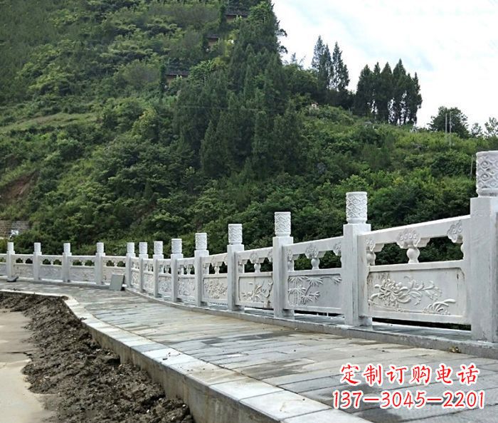天津园林景观大理石栏板石雕_2