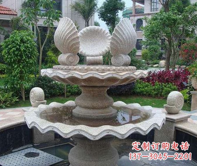 天津园林景观多层喷泉石雕