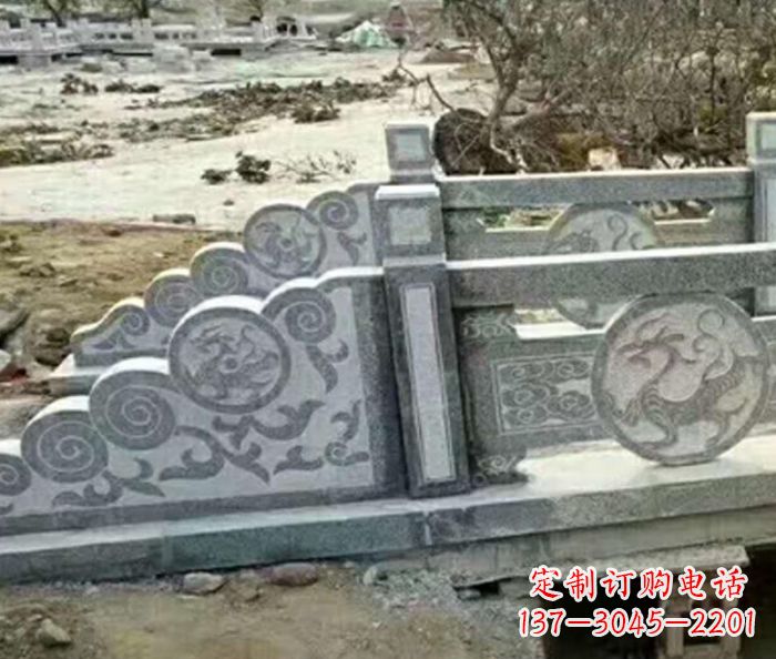 天津园林景观仿古石雕栏板 (10)