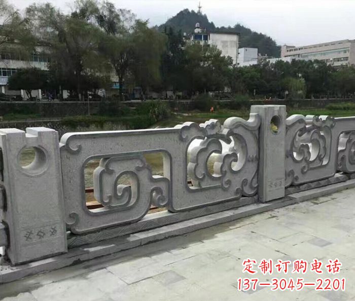 天津园林景观仿古石雕栏板_1