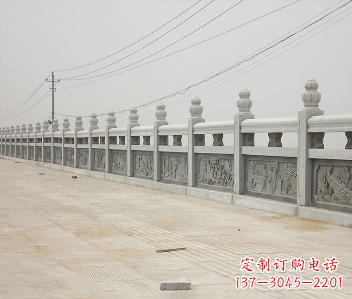 天津园林景观仿古石雕栏板_2