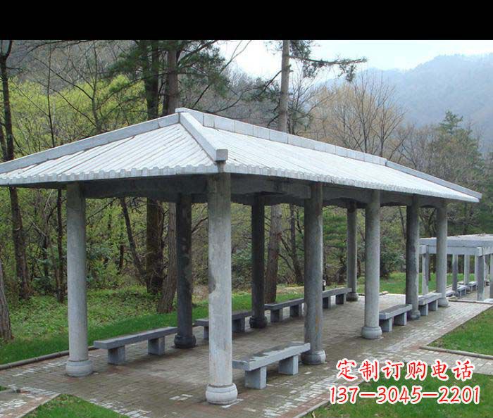 天津园林景观仿古石雕长廊
